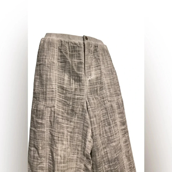 Soft Surroundings Raleigh Pants Cotton Gauze Ruffle Hem Wide Leg - Picture 6 of 12